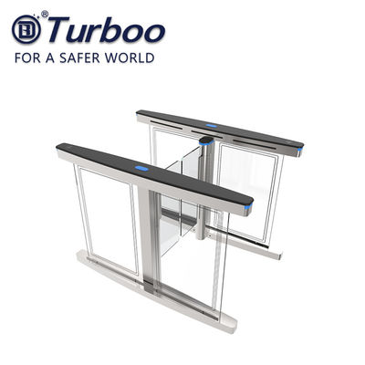 Automatic Access Control Turnstile Gate Transparent Acrylic Arm With Brushed Servo Motor
