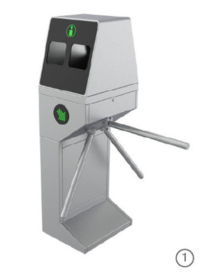 Security Tripod Waist High Turnstile Alcohol Based Hand Disinfection