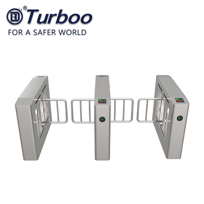 Access Control Pedestrian Barrier Gate With Voice And Strobe Light Alerts