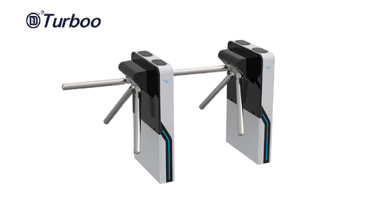 Security Access Control Fingerprint Tripod Turnstile Gate Revolving Door Mechanism With Gym Swipe Card