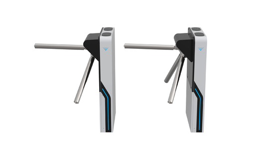 Security Access Control Fingerprint Tripod Turnstile Gate Revolving Door Mechanism With Gym Swipe Card
