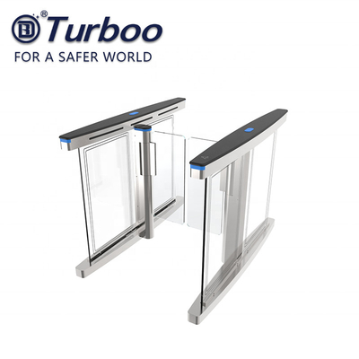kopen Turnstile van de toegangsbeheerpoort, snelheidsturnstile, voetbarrièrepoort, datatransportbesturing, SUS304, de commerciële bouw online manufacture