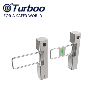kopen SUS-de Poort van de de Schommelingsbarrière van de Supermarktingang, van het Toegangsbeheer Voetbarrières van 24V 50W Van de de Poortenschommeling de Poortturnstile online manufacture